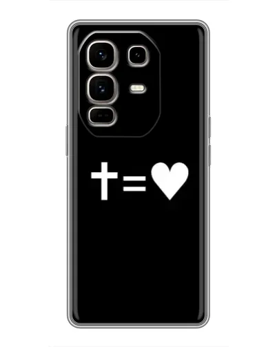 Чохол для Infinix Note 50 Pro Plus з картинкою «Хрест та Серце»