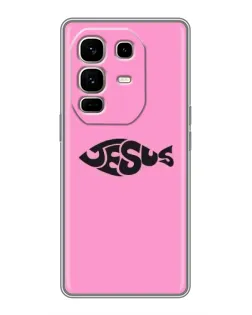 Чохол для Infinix Note 50 Pro Plus з картинкою «Рожевий символ Jesus»
