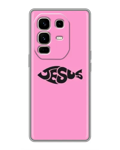 Чохол для Infinix Note 50 Pro Plus з картинкою «Рожевий символ Jesus»