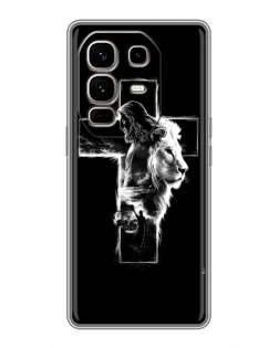 Чохол для Infinix Note 50 Pro Plus з картинкою «Сяючий хрест Jesus»