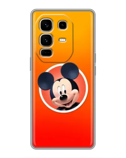 Чехол для Infinix Note 50 Pro Plus с картинкой «Mickey в круге»
