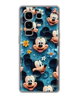 Чехол для Infinix Note 50 Pro Plus с картинкой «Паттерн Микки и Минни»