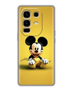 Чехол для Infinix Note 50 Pro Plus с картинкой «Микки на желтом»