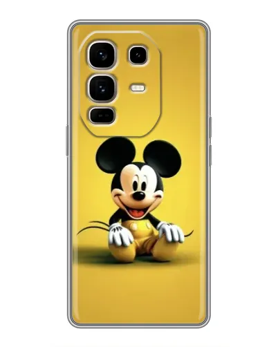 Чехол для Infinix Note 50 Pro Plus с картинкой «Микки на желтом»