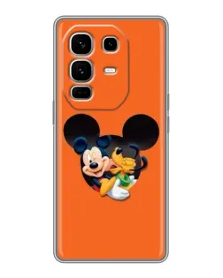 Чехол для Infinix Note 50 Pro Plus с картинкой «Сердце Микки Минни»