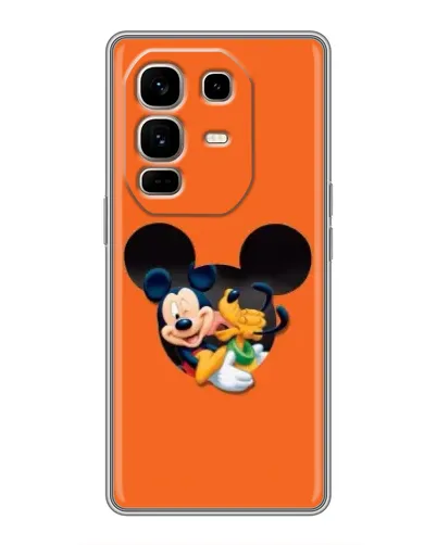 Чехол для Infinix Note 50 Pro Plus с картинкой «Сердце Микки Минни»