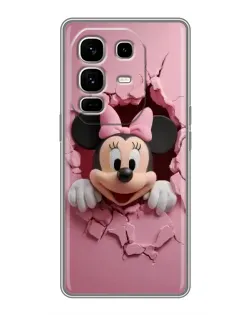 Чехол для Infinix Note 50 Pro Plus с картинкой «Минни сквозь стену»