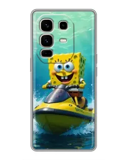 Чохол для Infinix Note 50 Pro Plus з картинкою «Спанч Боб на гідроциклі»