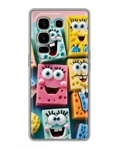 Чохол для Infinix Note 50 Pro Plus з картинкою «Кольорові губки»