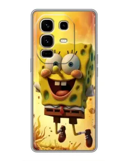 Чохол для Infinix Note 50 Pro Plus з картинкою «Губка Боб стрибає»