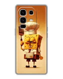 Чохол для Infinix Note 50 Pro Plus з картинкою «Губка Боб кухар»