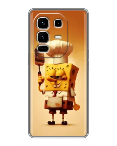 Чохол для Infinix Note 50 Pro Plus з картинкою «Губка Боб кухар»
