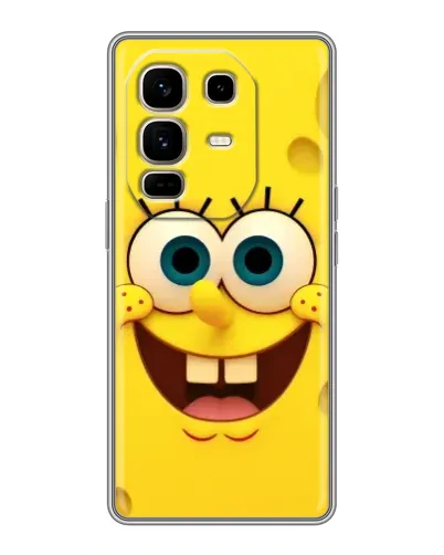 Чохол для Infinix Note 50 Pro Plus з картинкою «Губка Боб посмішка»