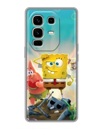 Чохол для Infinix Note 50 Pro Plus з картинкою «Спанч Боб переможець»