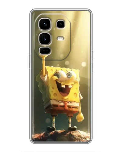 Чохол для Infinix Note 50 Pro Plus з картинкою «Сяючий Спанч Боб»