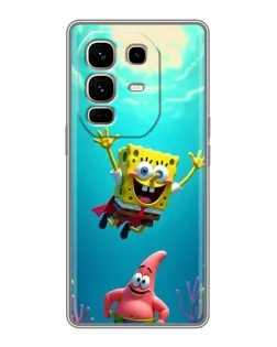 Чохол для Infinix Note 50 Pro Plus з картинкою «Спанч Боб під водою»