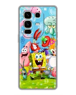 Чохол для Infinix Note 50 Pro Plus з картинкою «Губка Боб та друзі»