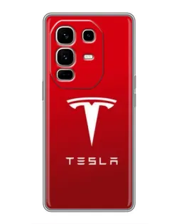 Чехол для Infinix Note 50 Pro Plus с картинкой «Tesla Red Classic»