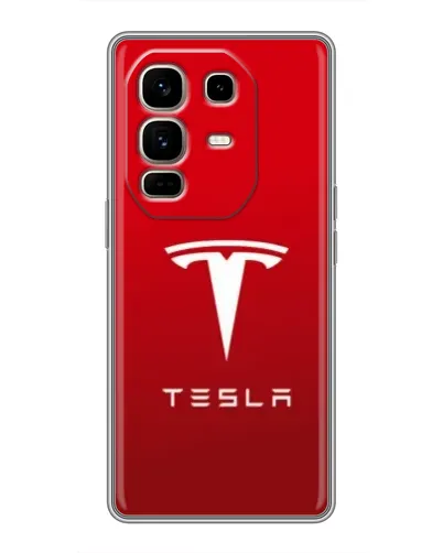 Чехол для Infinix Note 50 Pro Plus с картинкой «Tesla Red Classic»