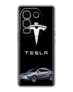 Чехол для Infinix Note 50 Pro Plus с картинкой «Tesla Model Y»