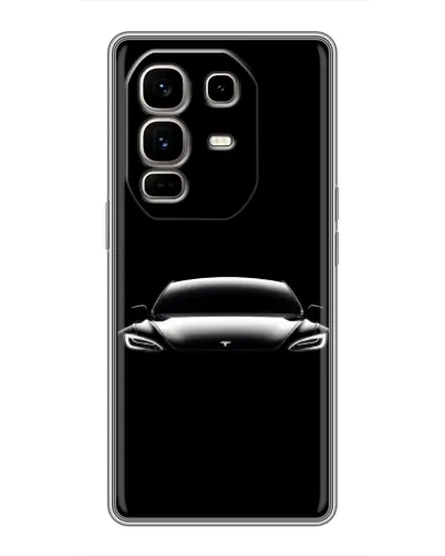 Чехол для Infinix Note 50 Pro Plus с картинкой «Фары Tesla Night»