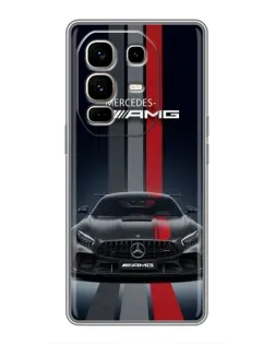 Чохол для Infinix Note 50 Pro Plus з картинкою «Mercedes — білий карбон»