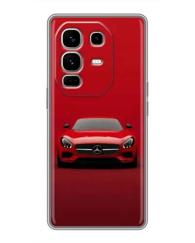 Чохол для Infinix Note 50 Pro Plus з картинкою «Червоний Mercedes AMG»