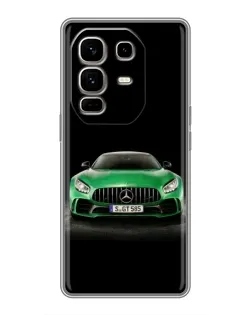 Чохол для Infinix Note 50 Pro Plus з картинкою «Mercedes — неоновий лого»
