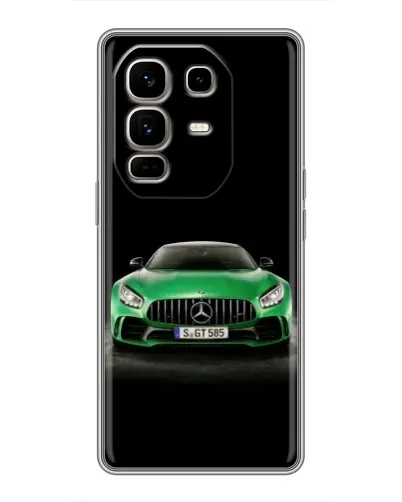 Чохол для Infinix Note 50 Pro Plus з картинкою «Mercedes — неоновий лого»