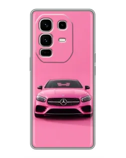 Чехол для Infinix Note 50 Pro Plus с картинкой «Розовый Mercedes AMG»