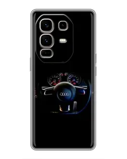 Чохол для Infinix Note 50 Pro Plus з картинкою «Салон Audi — кермо»