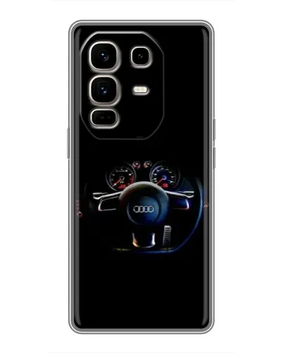 Чехол для Infinix Note 50 Pro Plus с картинкой «Салон Audi — руль»