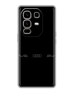 Чехол для Infinix Note 50 Pro Plus с картинкой «Audi — световой подпись» Чехол для Infinix Note 50 Pro Plus с картинкой «Audi — световой подпись»
