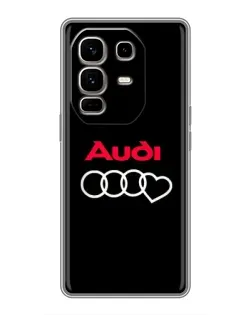 Чехол для Infinix Note 50 Pro Plus с картинкой «Логотип Audi Heart» Чехол для Infinix Note 50 Pro Plus с картинкой «Логотип Audi Heart»
