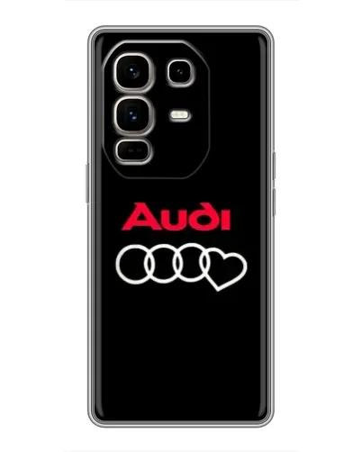 Чехол для Infinix Note 50 Pro Plus с картинкой «Логотип Audi Heart»