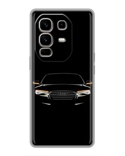 Чехол для Infinix Note 50 Pro Plus с картинкой «Audi — ночной контур»