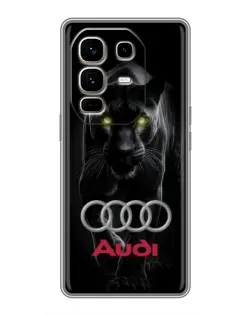 Чехол для Infinix Note 50 Pro Plus с картинкой «Пантера и Audi»
