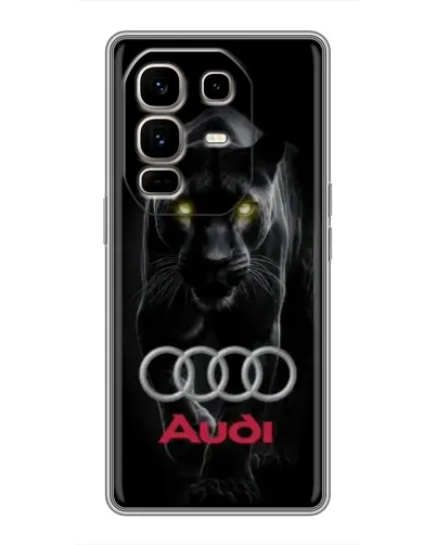 Чехол для Infinix Note 50 Pro Plus с картинкой «Пантера и Audi»
