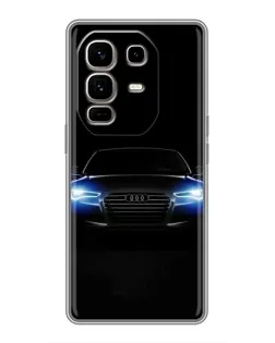 Чехол для Infinix Note 50 Pro Plus с картинкой «Audi в неоне»