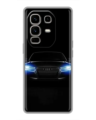 Чехол для Infinix Note 50 Pro Plus с картинкой «Audi в неоне»