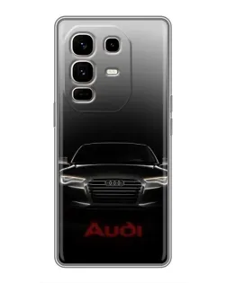 Чехол для Infinix Note 50 Pro Plus с картинкой «Audi — градиентный контур»