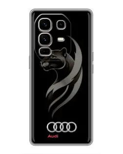 Чехол для Infinix Note 50 Pro Plus с картинкой «Графика — пантера и Audi»