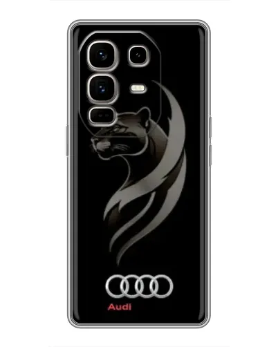 Чехол для Infinix Note 50 Pro Plus с картинкой «Графика — пантера и Audi»