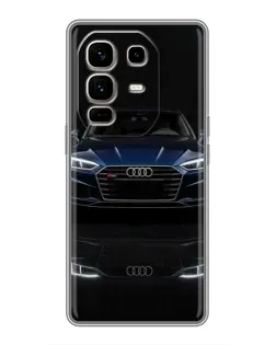 Чехол для Infinix Note 50 Pro Plus с картинкой «Audi — ночное отражение»