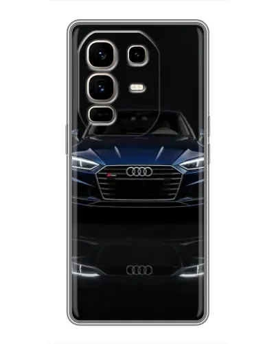 Чехол для Infinix Note 50 Pro Plus с картинкой «Audi — ночное отражение»