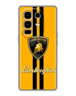 Чохол для Infinix Note 50 Pro Plus з картинкою «Lamborghini Stripe жовтий»