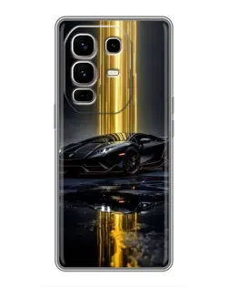 Чехол для Infinix Note 50 Pro Plus с картинкой «Ночной Lamborghini драйв»