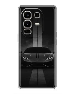 Чехол для Infinix Note 50 Pro Plus с картинкой «Lamborghini симметрия дорог»
