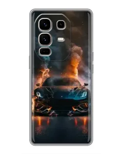 Чехол для Infinix Note 50 Pro Plus с картинкой «Lamborghini дымная эстетика»
