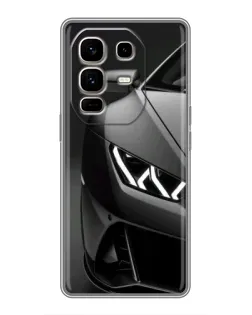 Чехол для Infinix Note 50 Pro Plus с картинкой «Lamborghini фары детализация»